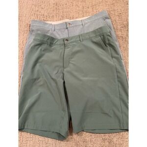 Adidas 365 Tech Men's Golf Shorts 38 Lot Of 2 No Untuck Teal (R1)